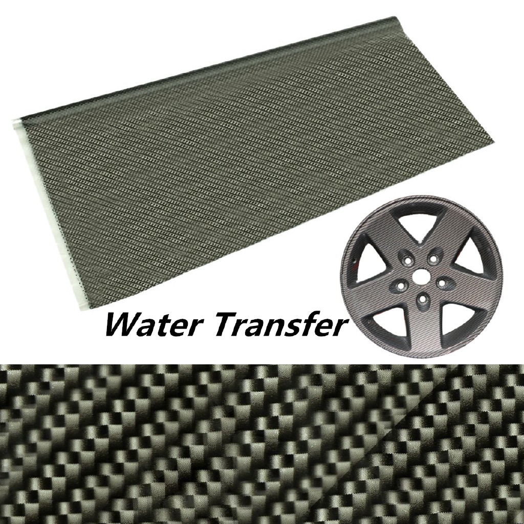 Essential Premium Upgrade Your Vehicle's Look 1M Black Carbon Fiber Hydro Film Transformative Hydrodipping Water Tran... - Image 3