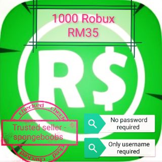 Cheap Roblox Robux R 1000 Robux Rm34 99 Only Shopee Malaysia