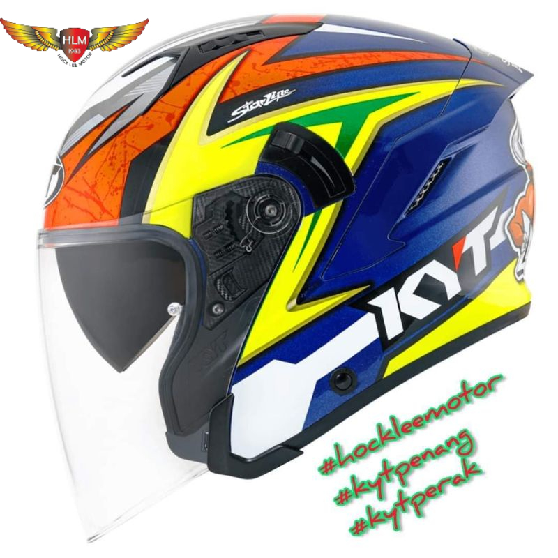 New KYT NFJ Dalla Porta Rep double visor helmet Shopee Malaysia