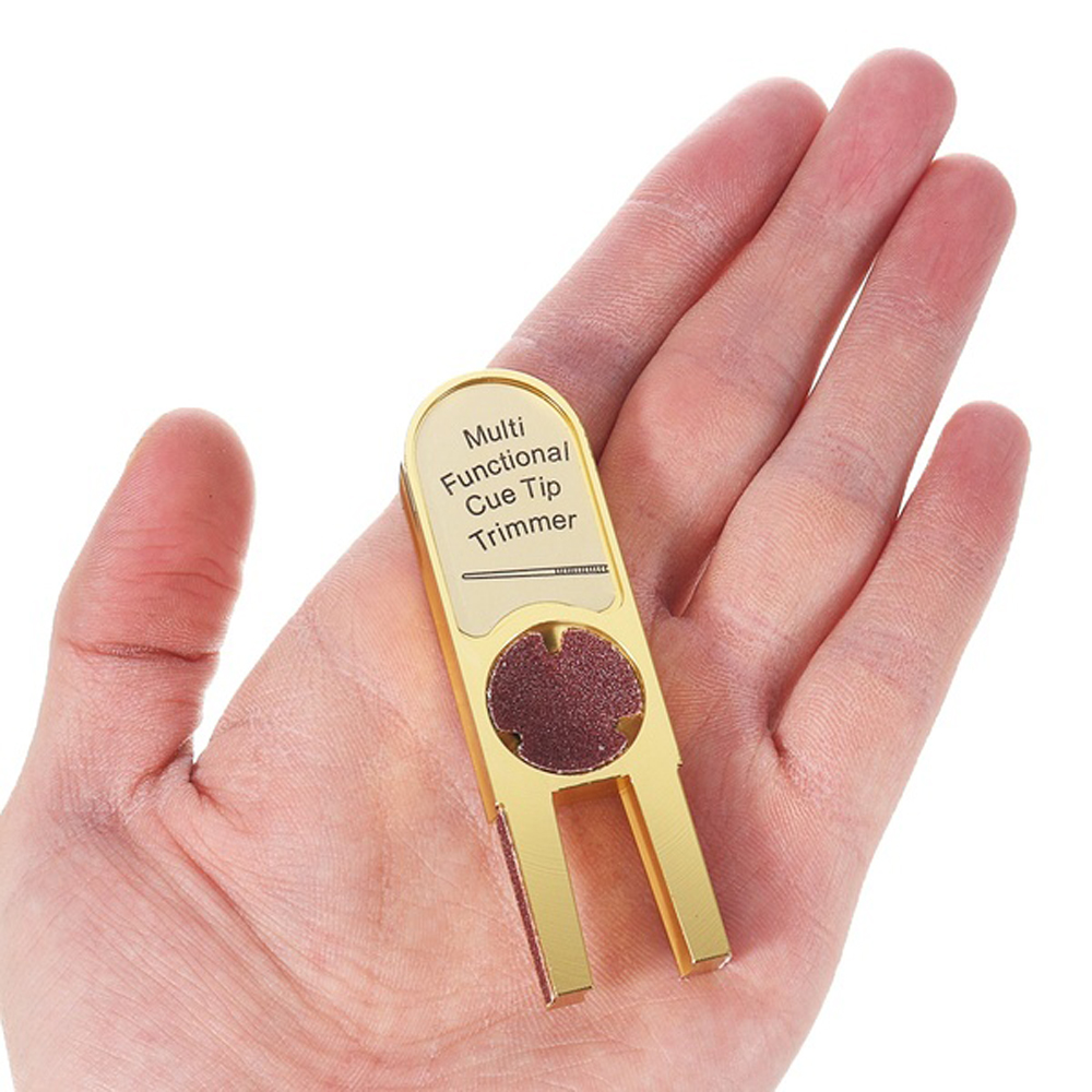 Heavy DIY YISHENG Repairer Tool Tip Trimmers Dime U-shape Pool Cue Snooker Scuffer Tapper Shaper Burnisher Muti-funct... - Image 2