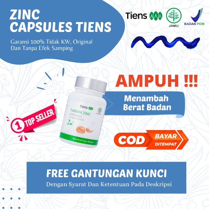 Zinc Fattening Body Capsule Original Original Herbal Halal ORI Safe