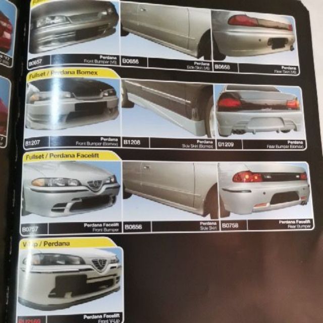 Proton Perdana V6 Various Type Front Side Rear Bodykit Skirting Shopee Malaysia