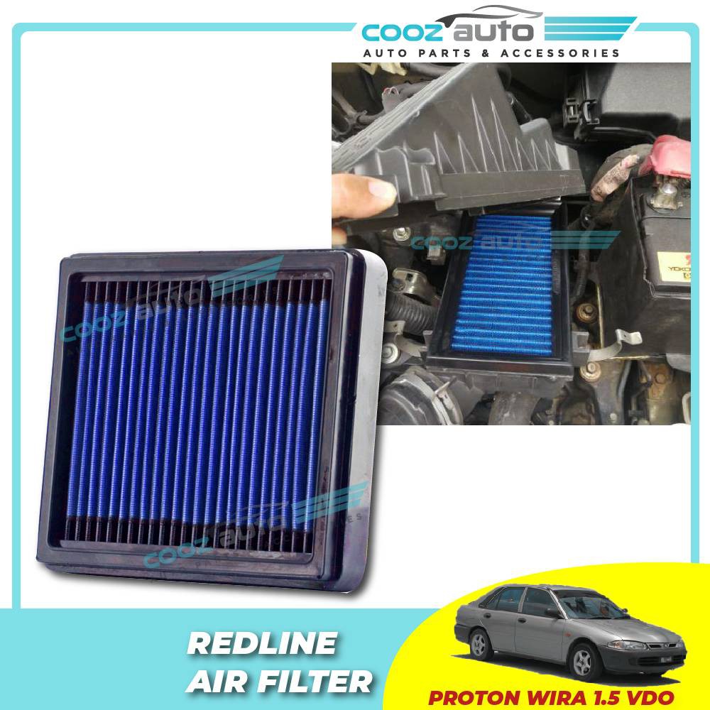Proton Wira 1.5 Vdo Injection Redline Washable High Flow Air Filter