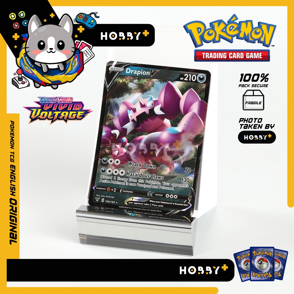 Pokemon TCG / PTCG Drapion V 106/185 Ultra Rare English Trading