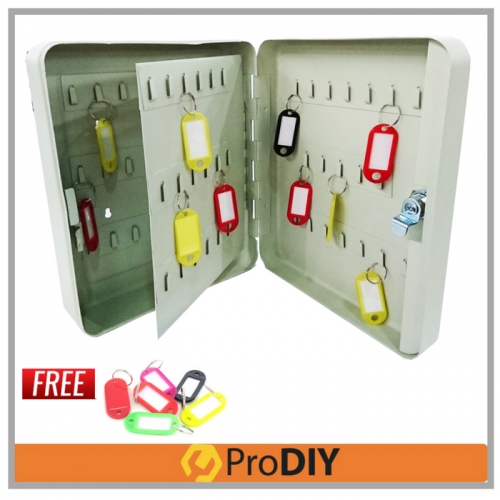 Lockable Security Metal Key Cabinet / Storage Box ( 76 Key Slots )