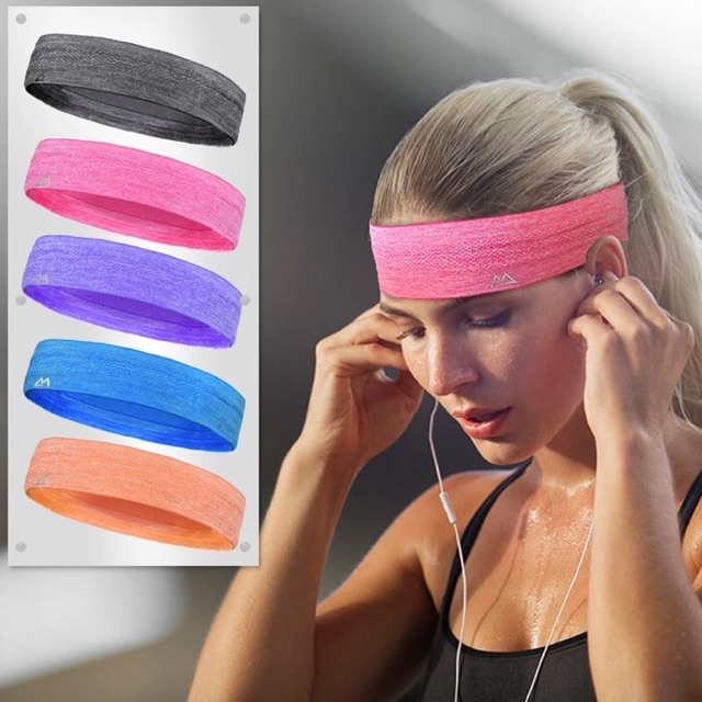 Maleroads Sport Headband Men Women Head Sweat Band Run Football