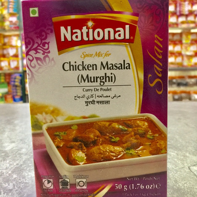 National Chicken Masala Murghi 50gm Rempah Kari Ayam Spice Mix For Chicken National Foods Pakistan Shopee Malaysia