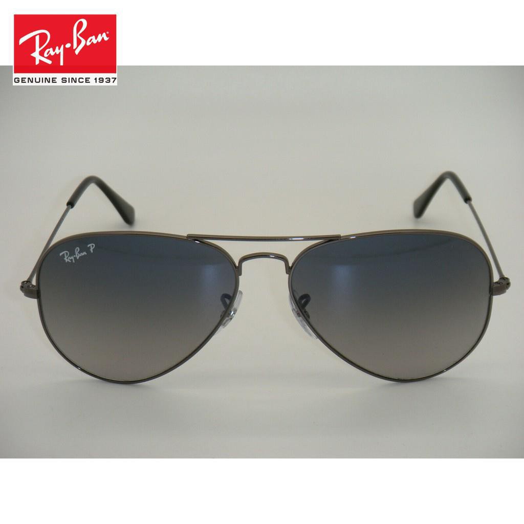 Honkang Original Rayban Sunglasses Authentic Aviator Gunmetal Blue Gradient Polarized Rb3025 004 78 58mm Shopee Malaysia