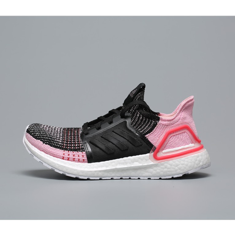 womens ultra boost black and pink