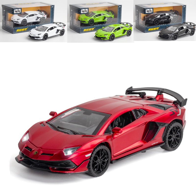 1:32 Lamborghini Aventador SVJ Die-Cast Vehicles Alloy Car Model Sound and  Light Pull Back Car Model Collection Car Toys | Shopee Malaysia