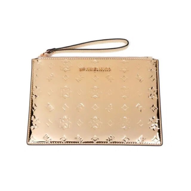 michael kors mirror metallic wristlet