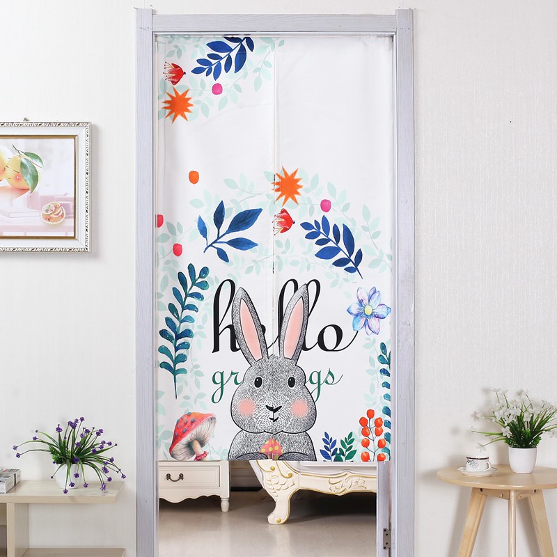 Nordic Bedroom Door Curtains Flower Curtain Room Dividers Curtain Decoration