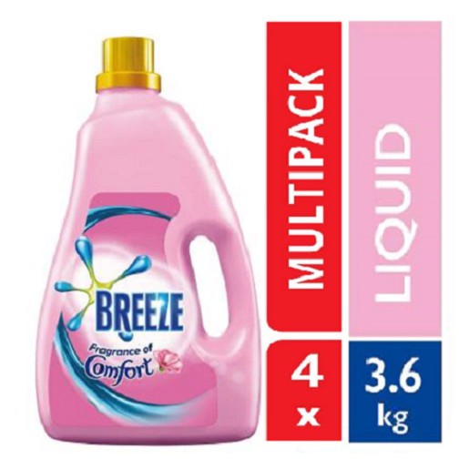 Breeze Detergent Liquid Fragrance Of Comfort 3 6kg X 4