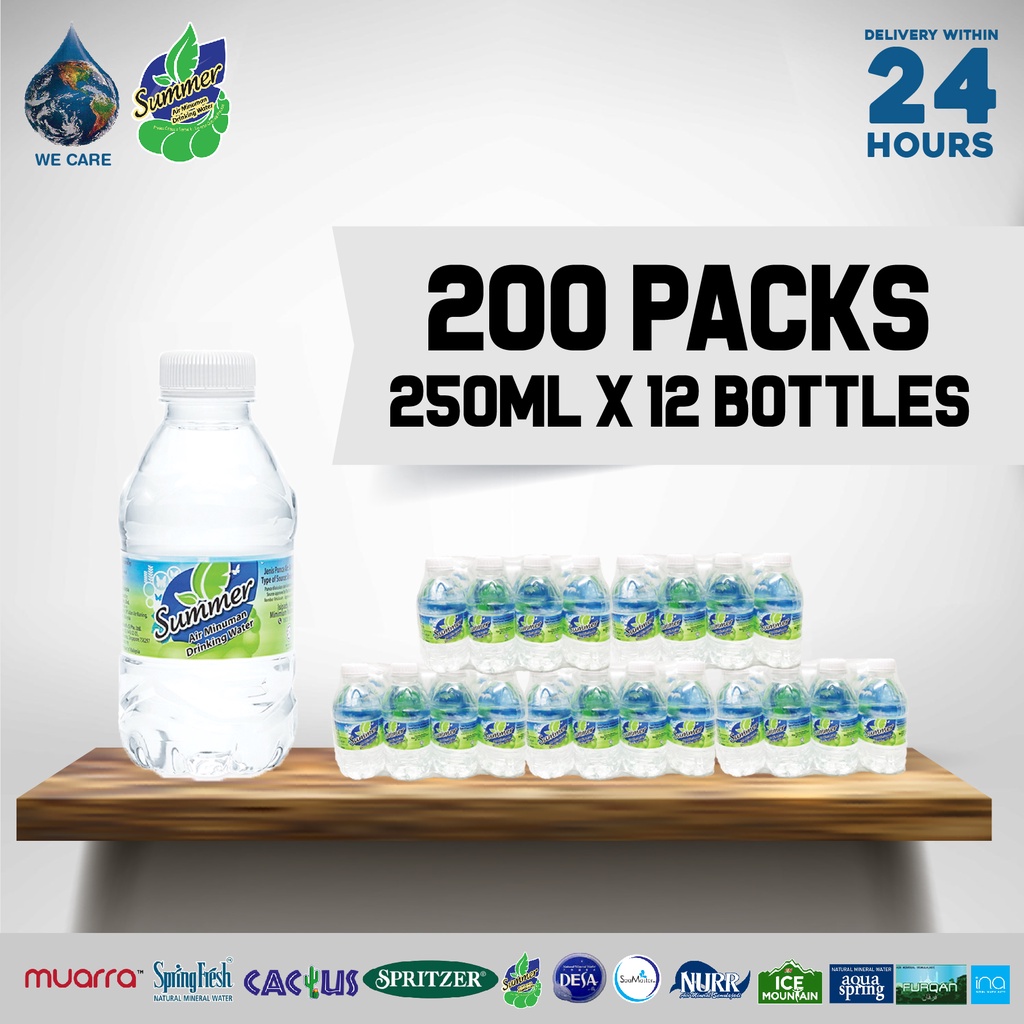 SUMMER Drinking Water (250ml x 12 Bottles x 200 Shrink Packs)