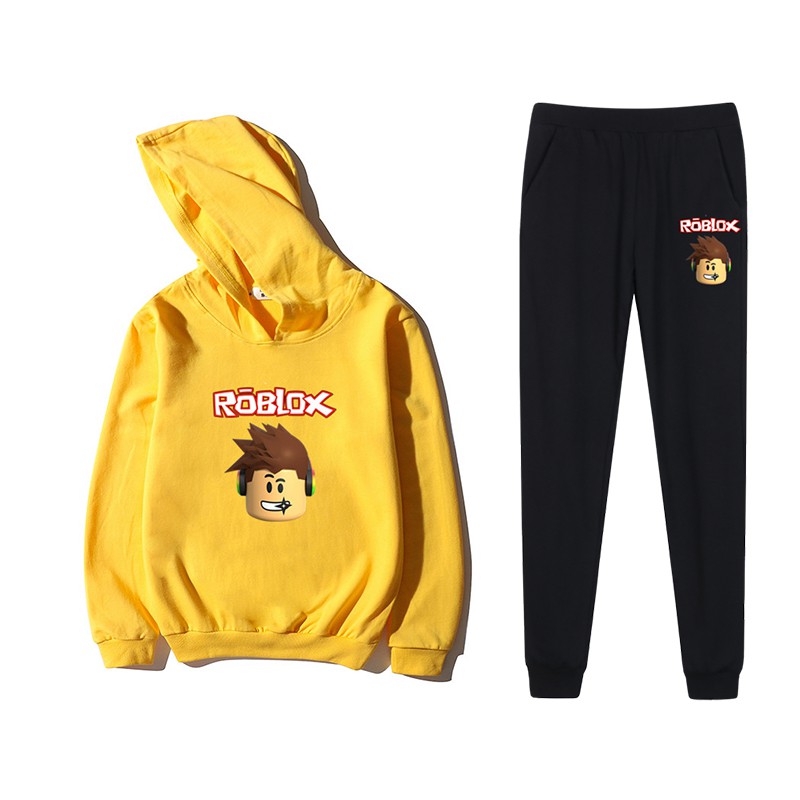 Children Sets Roblox Boys Clothes Long Sleeve Hoodie Pants Kids Suit 2pc Costumes Cotton N1 Shopee Malaysia - baju alan walker roblox