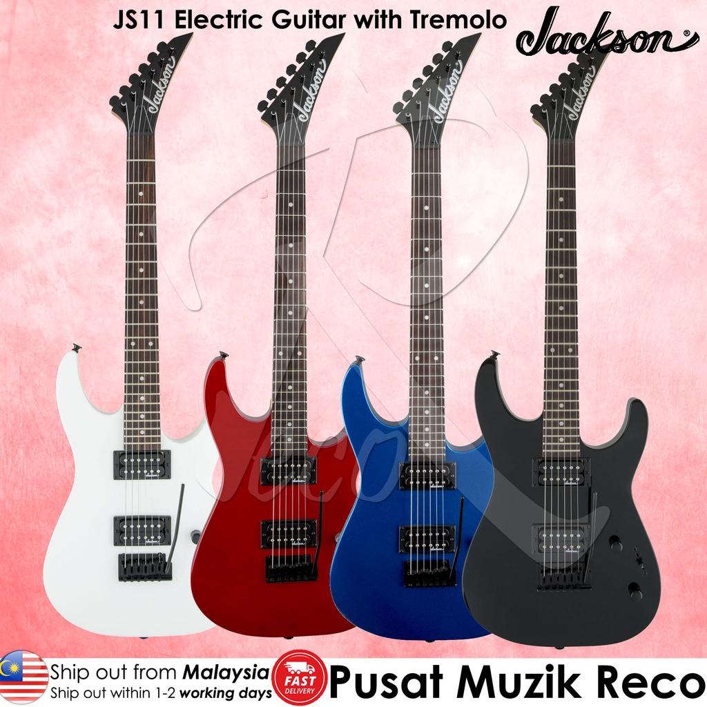 Jackson JS11 JS Dinky Series JS11 Electric Guitar with Tremolo, Amaranth Fingerboard Gitar Elektrik Guitar Electric