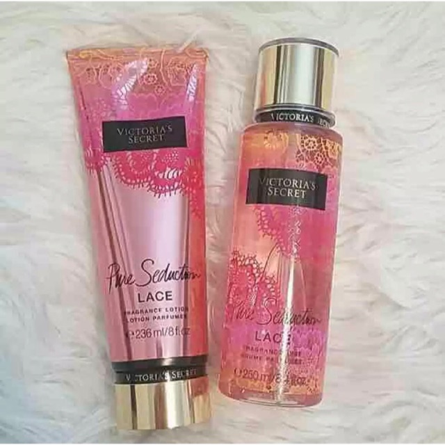 Victoria secret body mist and lotion pure seduction and lotion cmbo set ...