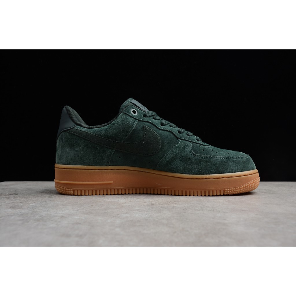 suede green air force ones