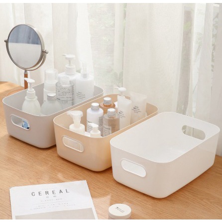 Home Bathroom Kitchen Sock Sundries Basket Desktop Colorful Portable Storage Box Office Plastic Organizer Shelf 收纳盒