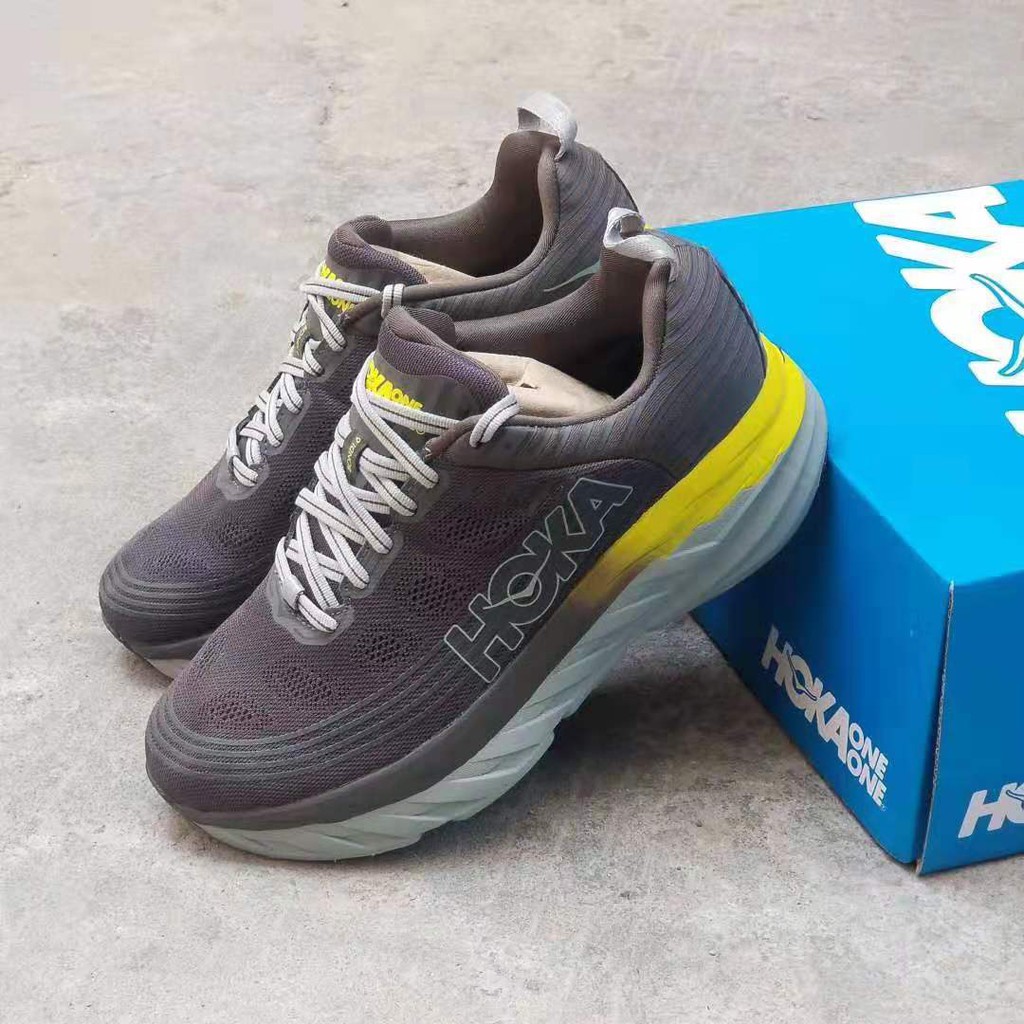 hoka one one bondi 6 grey