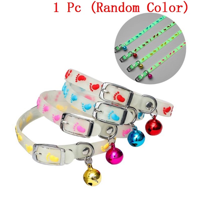 Multi Versatile A1Dogs Cats Collar Glowing Bells Glow Night Cat Necklace Chain Light Luminous Dog Neck Ring Essential... - Image 4