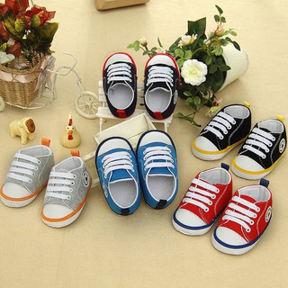 Baby Infant Toddler Casual Canvas Shoes Soft Sole Prewalker