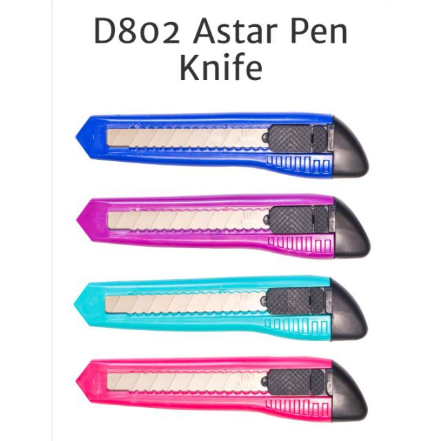 ASTAR PLASTIC PAPER CUTTER / PEN KNIVES (D802) BIG Shopee Malaysia