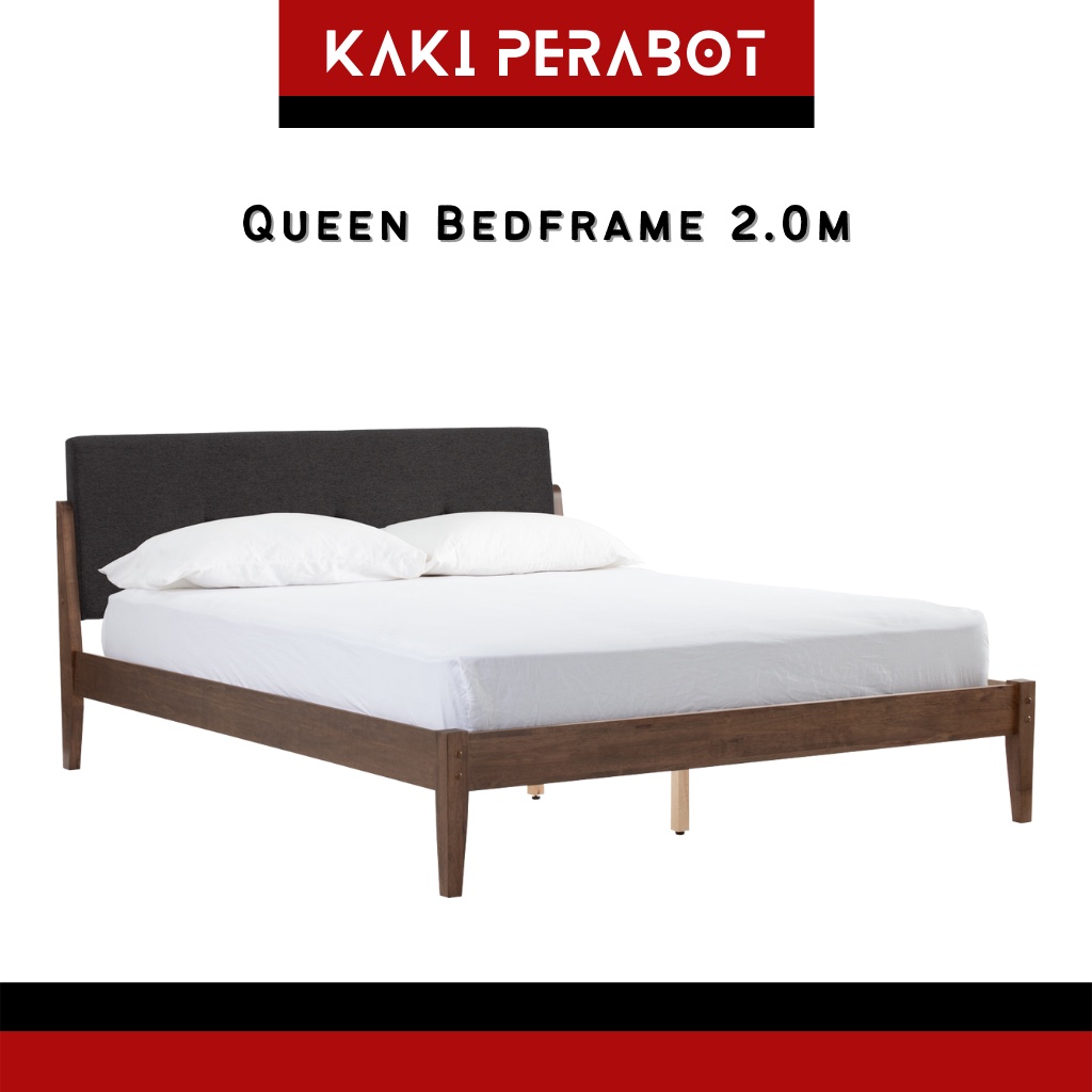 KP TUCKER 2.15M Wooden Bed Frame Queen Bed Frame Queen Size Bedframe