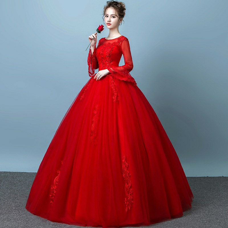 Women Wedding Dress Bridal Gowns Korean ...