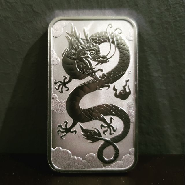 2019 Perth Mint Dragon 1 oz silver bar coin | Shopee Malaysia