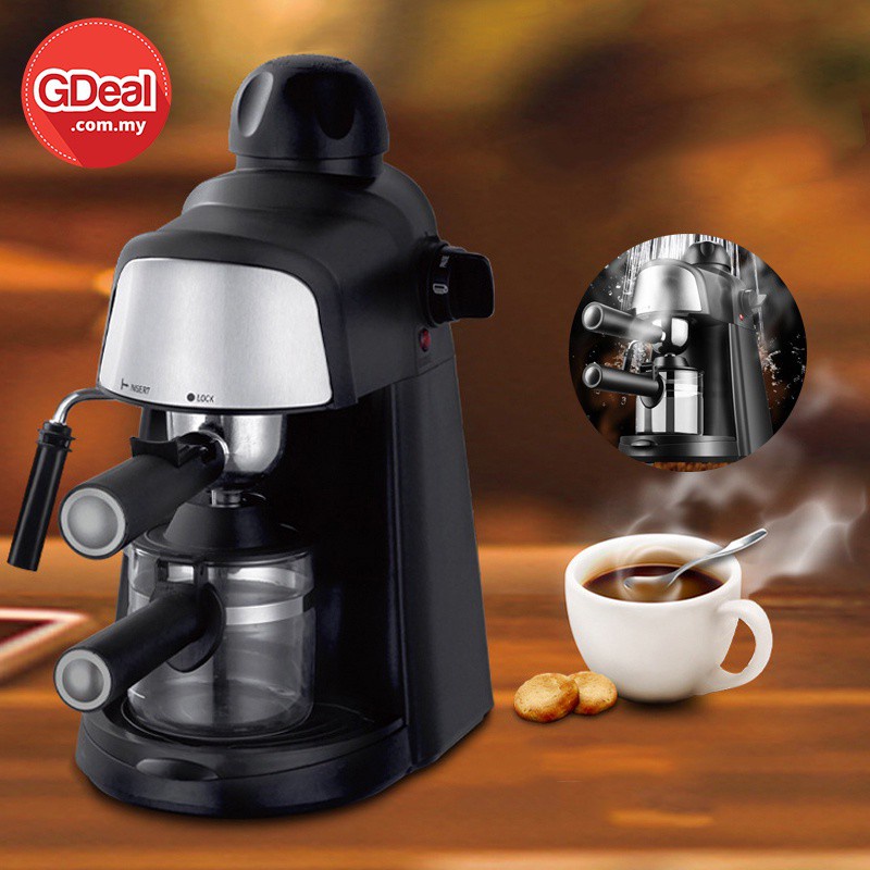 GDeal Multifunctional Imported Steam Espresso Maker Semi-Auto Espresso 5 Bar 240ML Electric Coffee Maker Machine