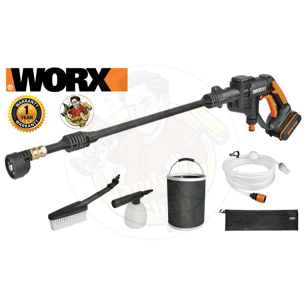 WORX WG629E.1 20V Water Jet Hydroshot Portable Pressure Cleaner