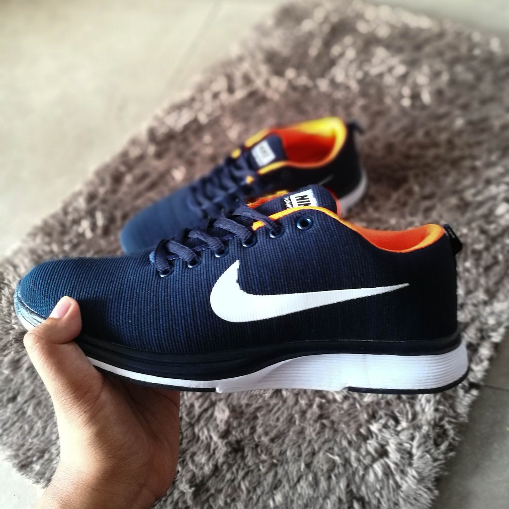 orange and navy nike shoes