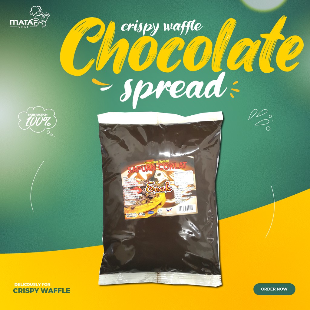 ❤️ Chocolate Spread 1kg/ Sapuan Coklat for Crispy Waffle (Halal)