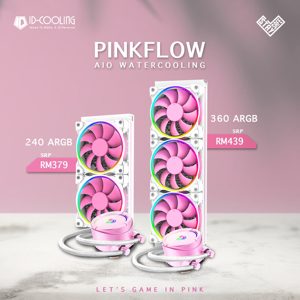  IDCOOLING PINKFLOW Series ARGB AIO CPU Liquid Cooler [240/360