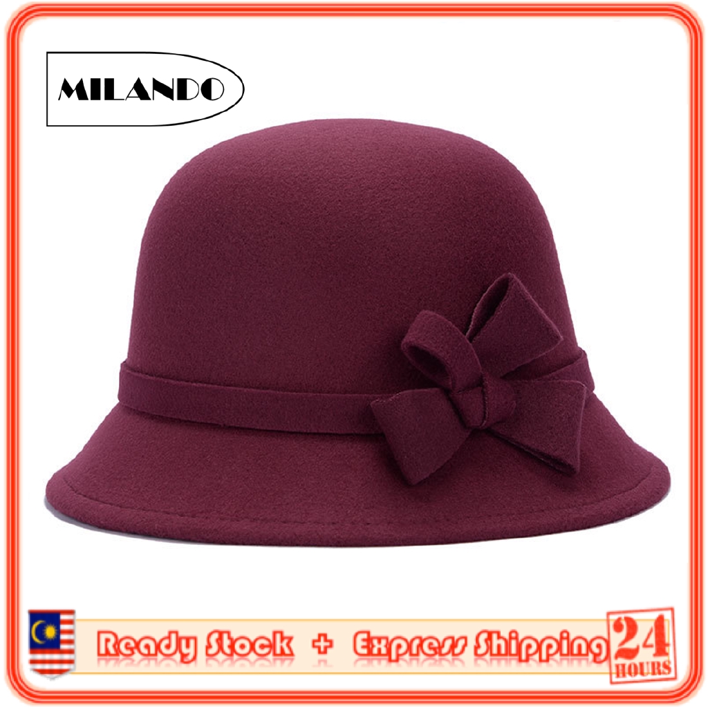 MILANDO Women European Fashion Hat Sun Beach Hat Cap Ladies Hat Topi Perempuan (Type 1)