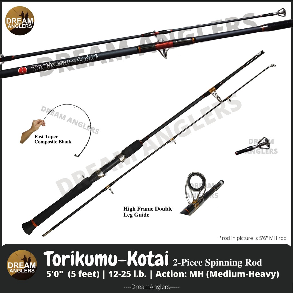 5 foot medium action spinning rod