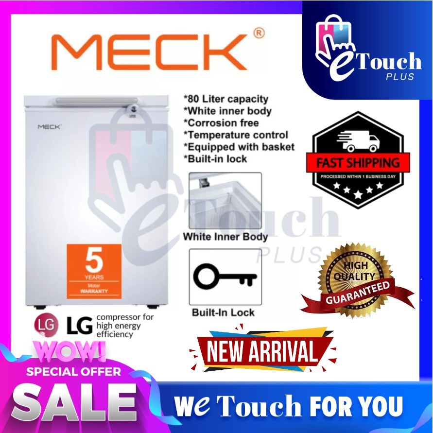 Meck/Sharp Chest Freezer - Dual Mode System (100 L/110 L) MFZ-80R6