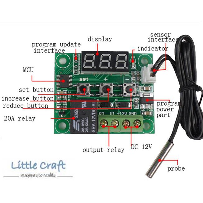dc 12v digital temperature controller