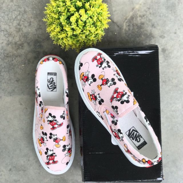 mickey mouse vans pink