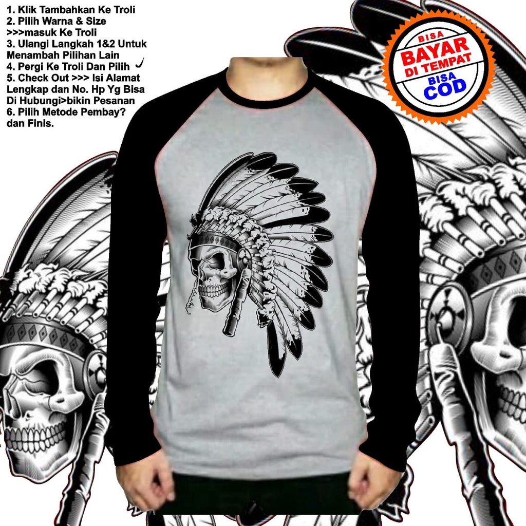 Unisex 137 (Apache Skull) Long Sleeve T-Shirt Best Quality Affordable Price