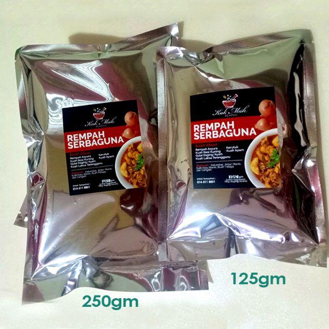 Rempah Serbaguna Gulai Ayam Daging Bubur Asyura Kerutuk Kuah Apam Laksa Terengganu Shopee Malaysia