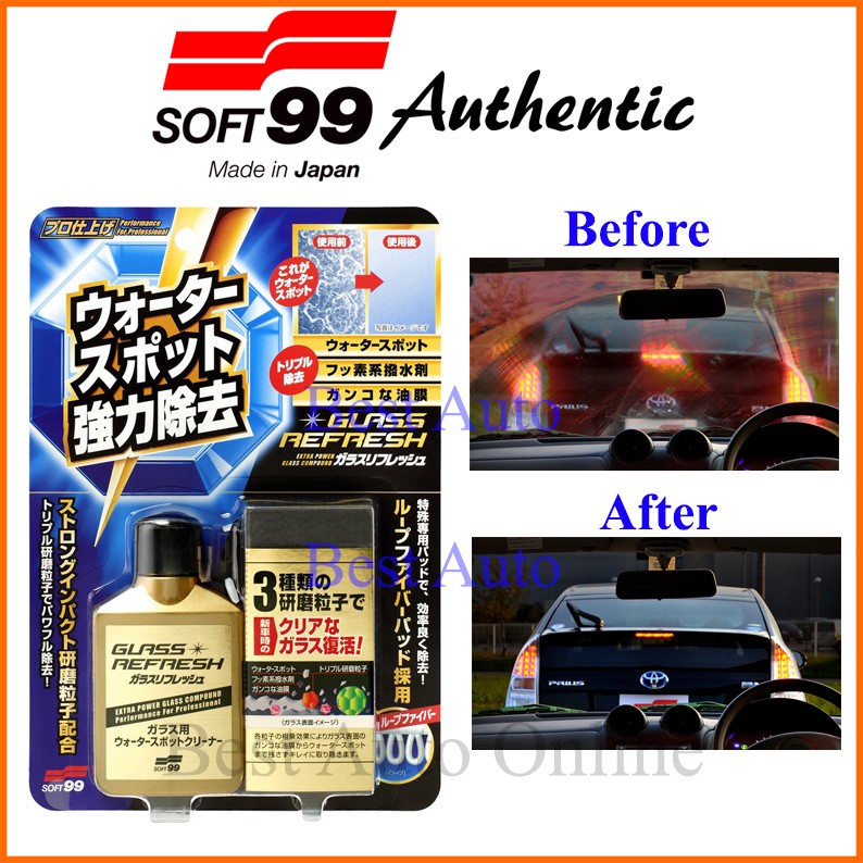 SOFT99 Watermark Remover SOFT 99 Glass Stain Cleaner Glass Refresh