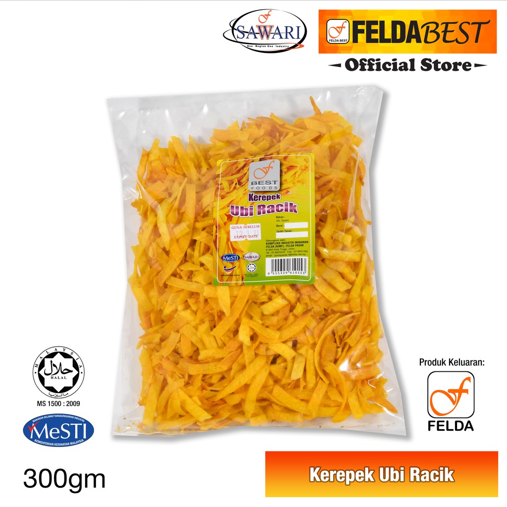 FELDA BEST Kerepek Ubi Racik 300 gm | Shopee Malaysia