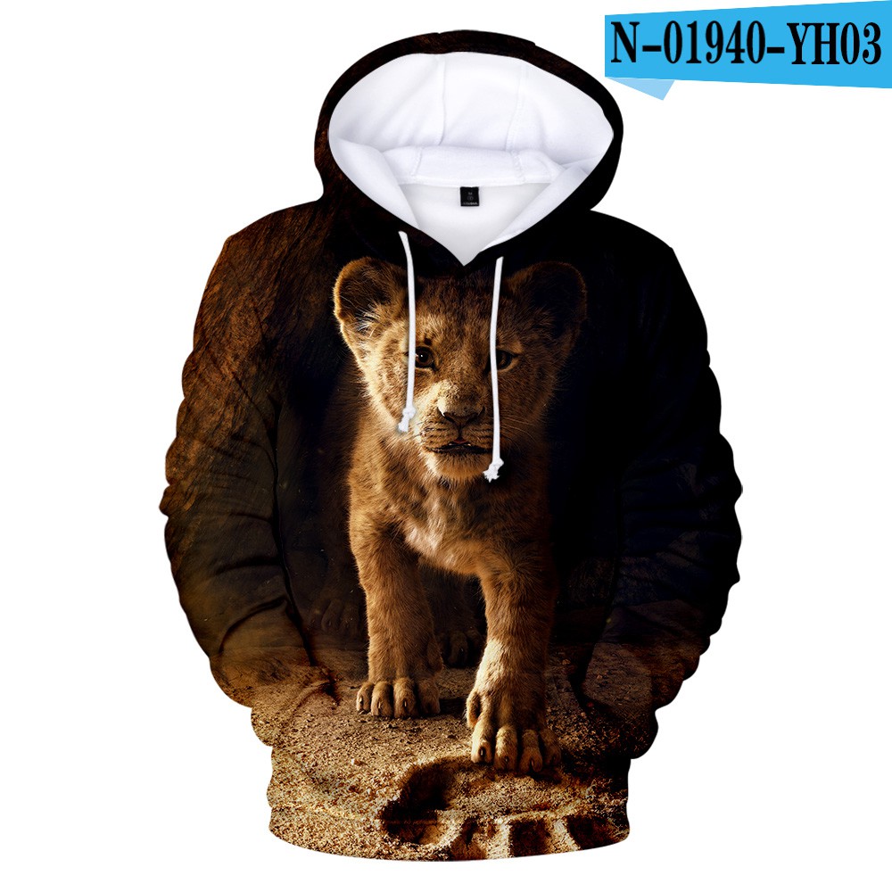 lion 3d hoodie