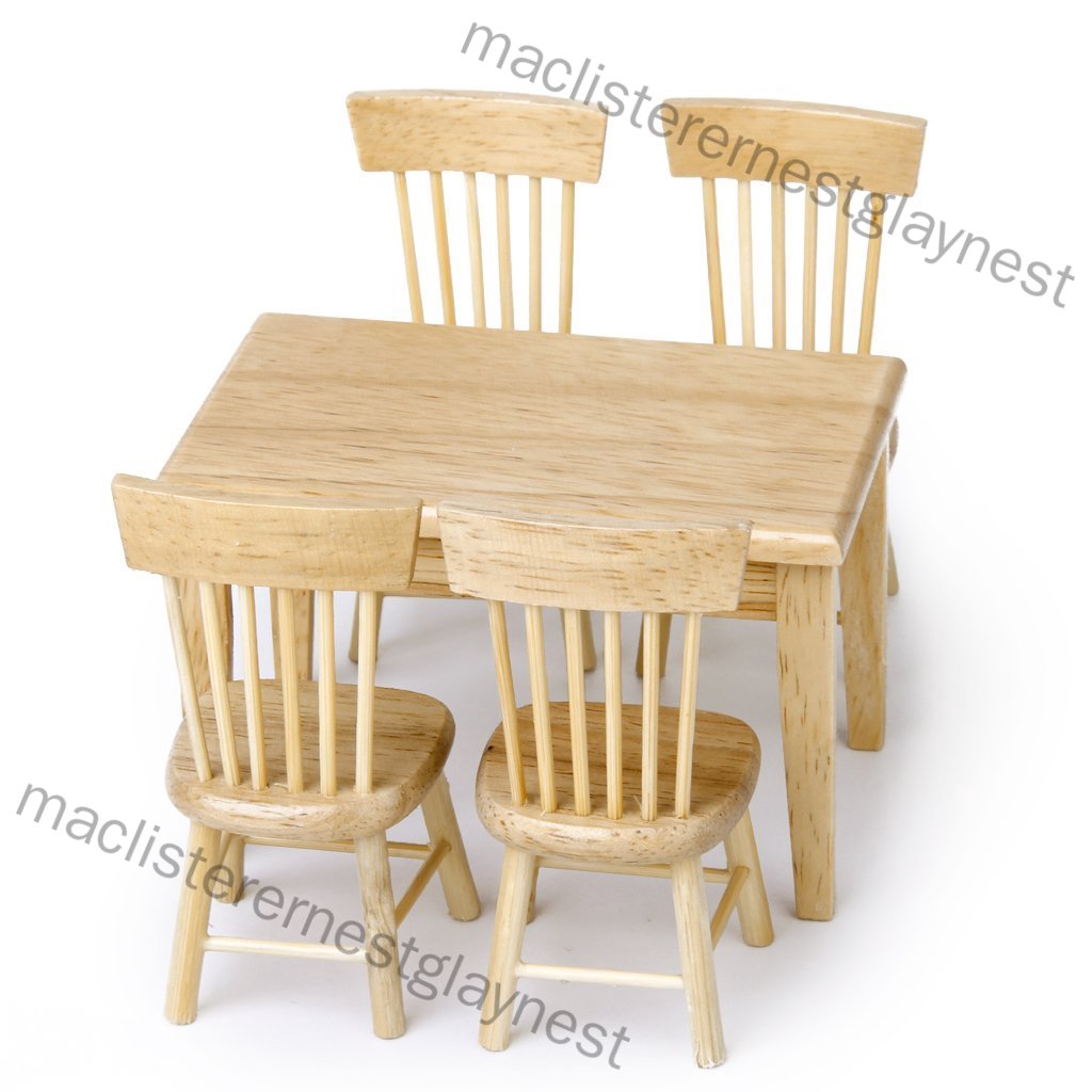 miniature dining table and chairs