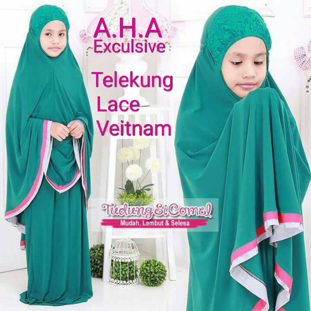 TELEKUNG ARAFAH LACE BUDAK FREE INNER | Shopee Malaysia