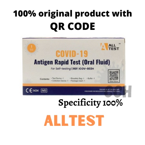 [READY STOCK] ALLtest Saliva Antigen Test Kit Covid 19 Home Test Kit 1