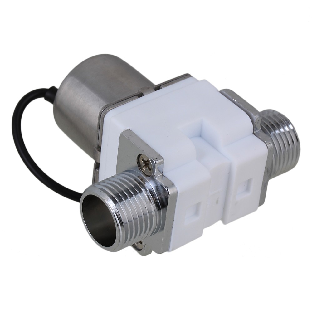 BQLZR 1//2 DC6V White Electric Solenoid Valve Water Flow Pulse Electromagnetic Valve Water Control Switch