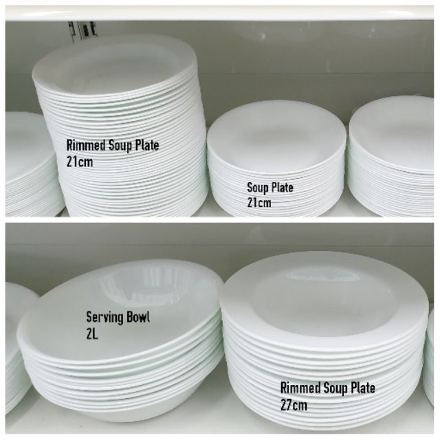 Corelle Winter Frost White (plain) Shopee Malaysia